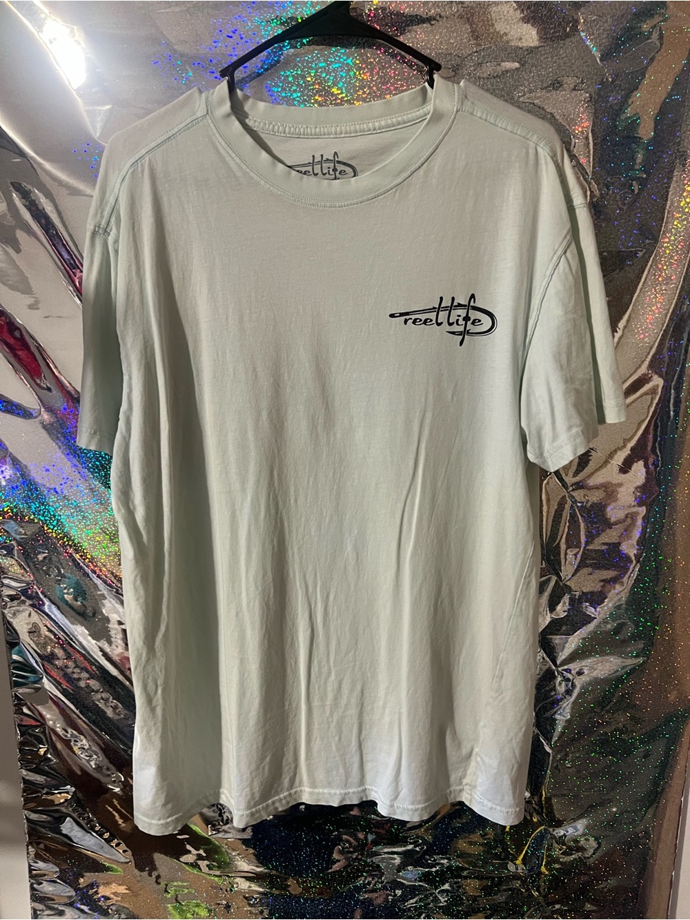Reellife Men's Light Mint Logo T-Shirt